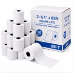 1 ply Thermal Paper Rolls 50ct 85FT
