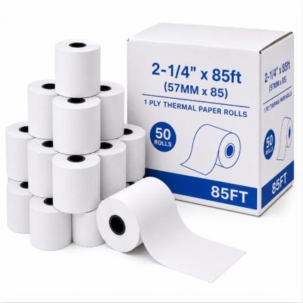 1 ply Thermal Paper Rolls 50ct 85FT
