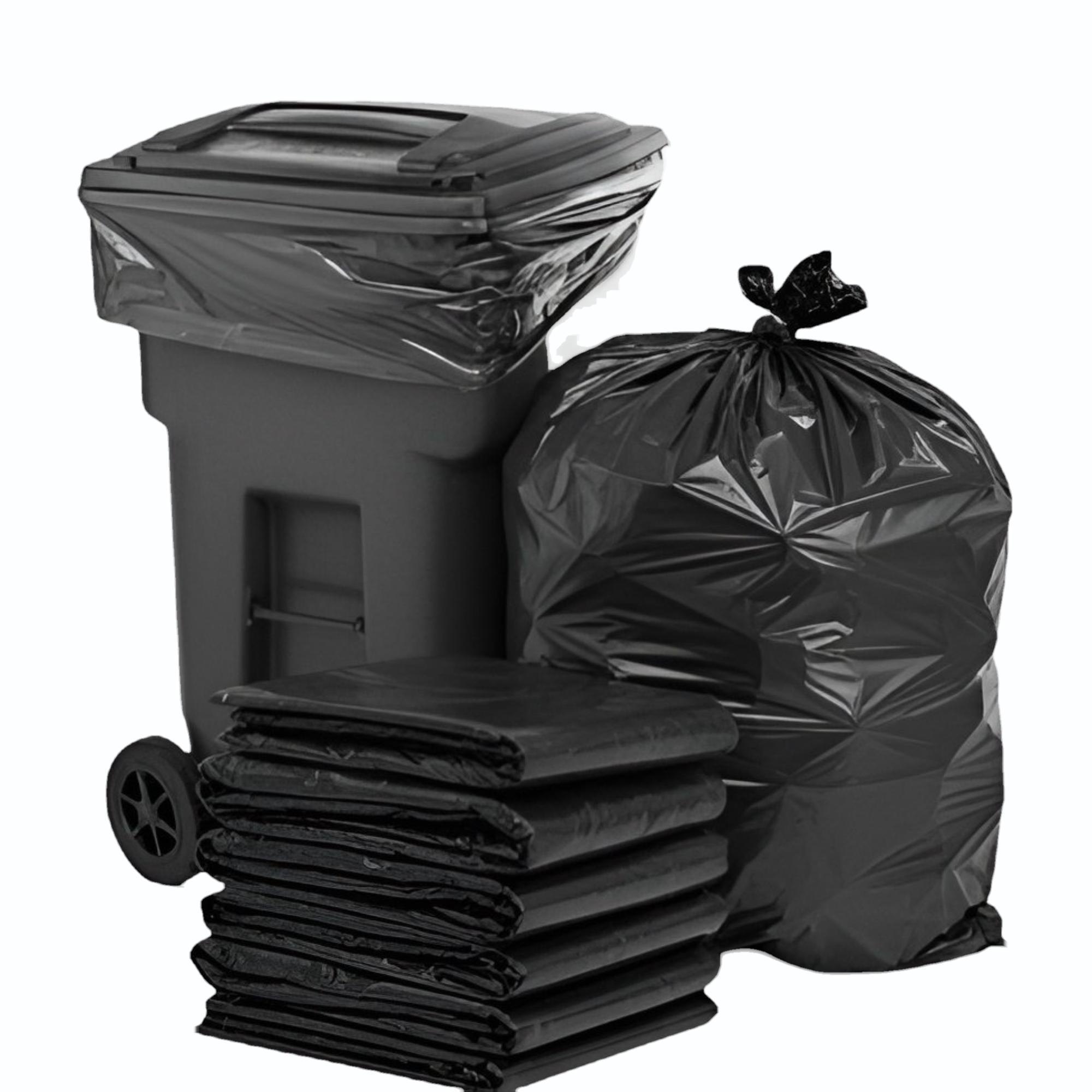 36 Jumbo Plastic Bags LD BLACK 36 Jumbo Plastic Bags LD BLACK - Image 1