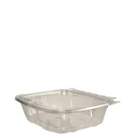 CH24DEF 24oz CLR Hinged Deli Cont.W/Flat Lid