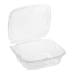 CH24DEF 24oz CLR Hinged Deli Cont.W/Flat Lid