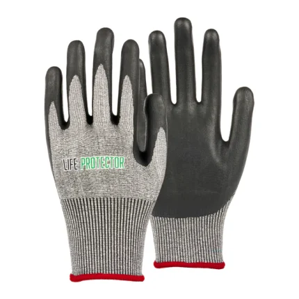 GRAY Coated Working Gloves 30/10 (Brown Box)