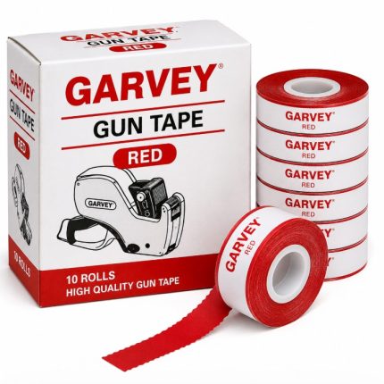 Garvey Gun Tape RED White Box