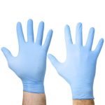 NITRILE Gloves Powder Free 10x100ct BLUE XL