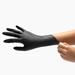 NITRILE Gloves Powder Free SINGLE PACK BLACK (Office)