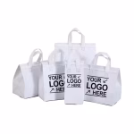 Non Woven Reusable Bag100ct WHITE/RED/GREEN