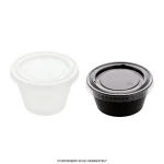 PL3.5 /4/5.5 4oz CLEAR LIDS 2000