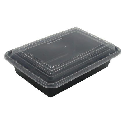 RT88 38oz Rect. Microwaveable cont. w/clr Dom lid 150