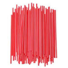 7″ RED Plastic Stirrer 10×1000( SIP N JOY)